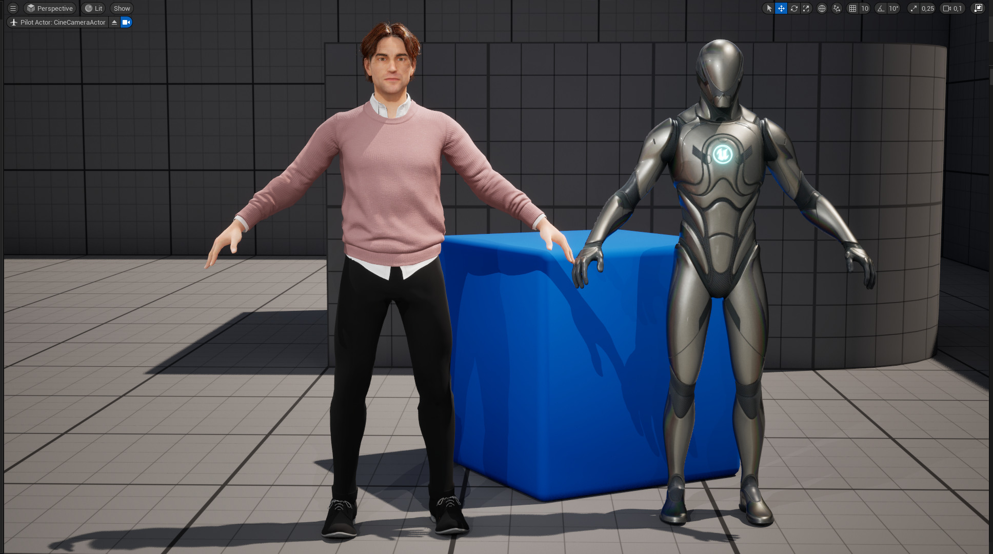 Realistic Modern Male Character in Pink Sweater Low-poly 3D model_23