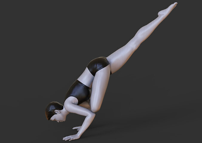 Yoga Pose - Flying crow pose 3D print model