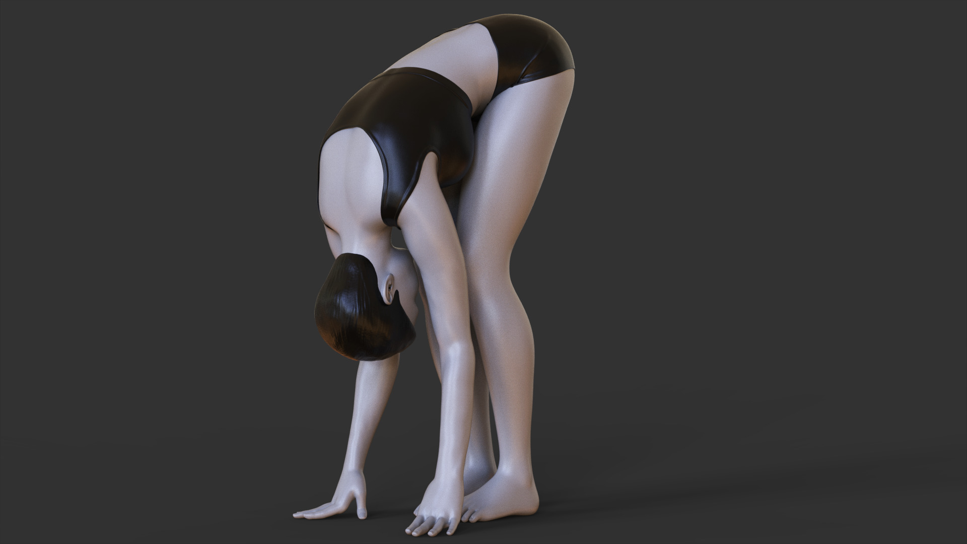 Yoga Pose - Forward fold pose - Uttanasana 3D print model_8