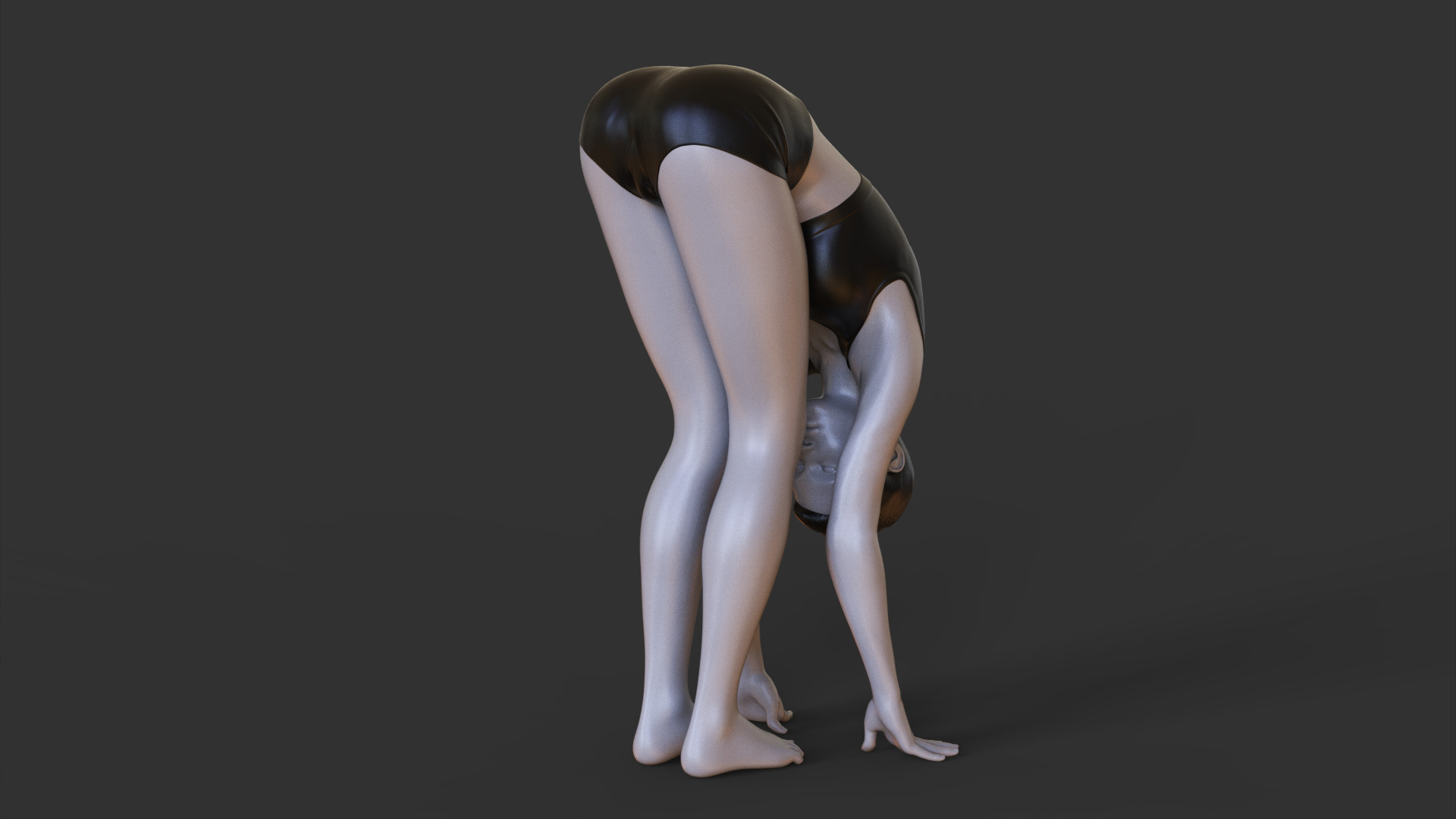 Yoga Pose - Forward fold pose - Uttanasana 3D print model_4