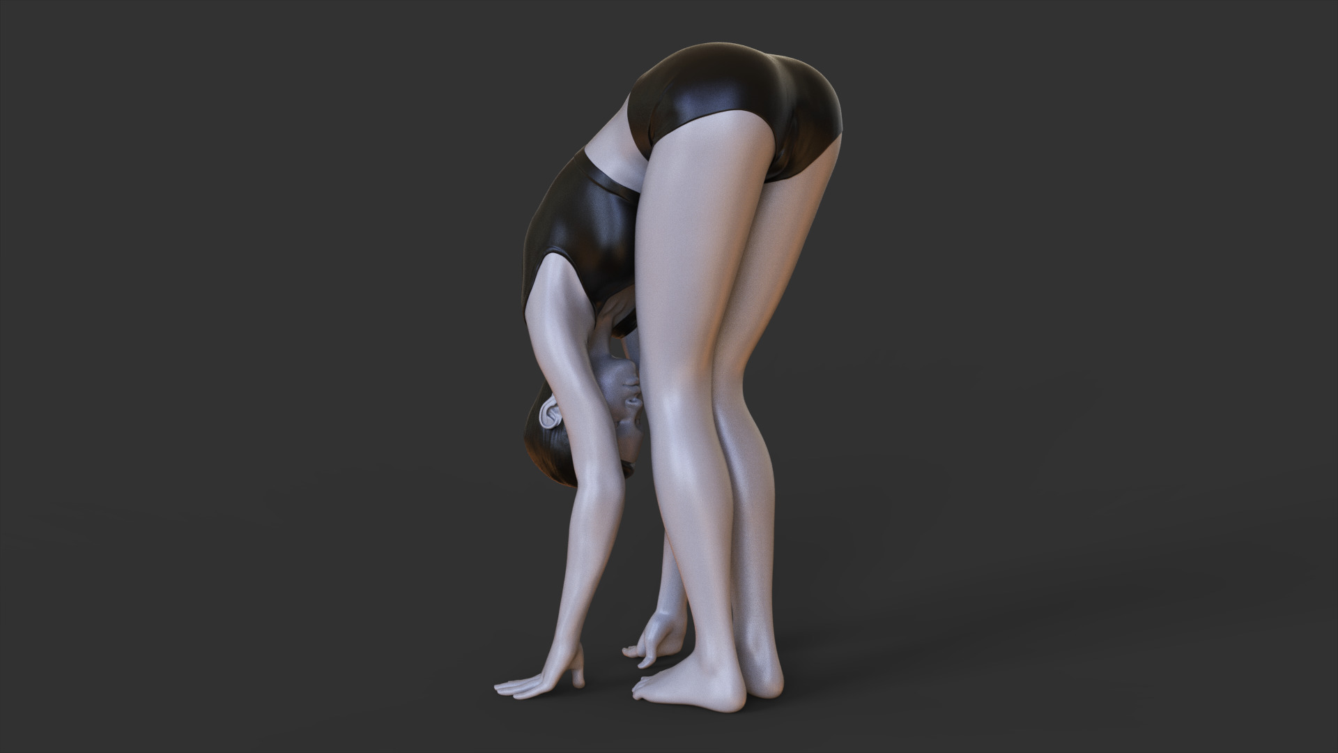 Yoga Pose - Forward fold pose - Uttanasana 3D print model_2