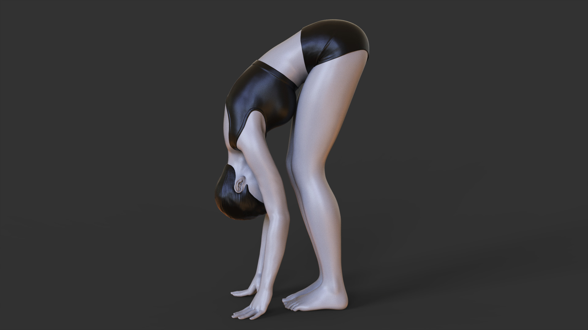 Yoga Pose - Forward fold pose - Uttanasana 3D print model_1