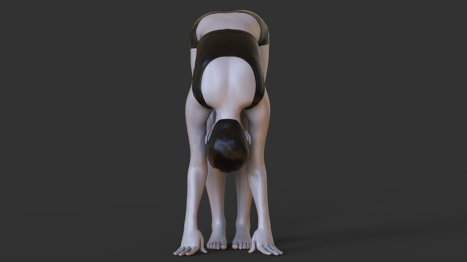 Yoga Pose - Forward fold pose - Uttanasana 3D print model_7