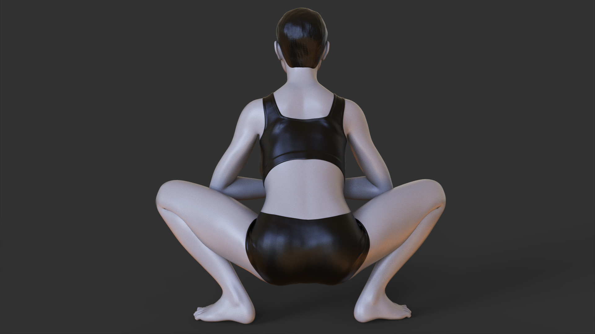 Yoga Pose - Frog squat - Malasana 3D print model_5
