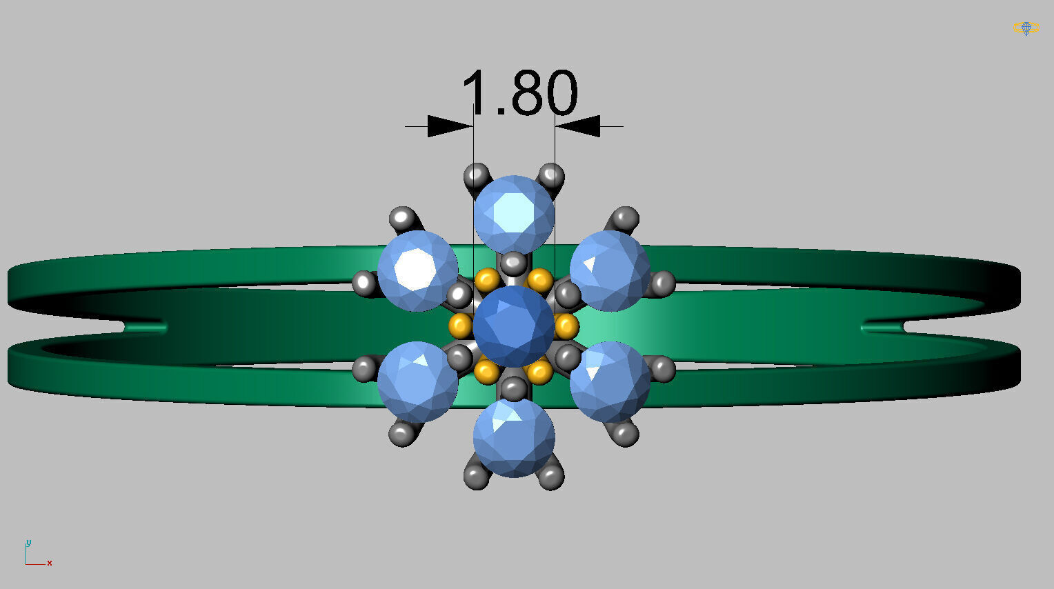 Shower Ring 3D print model_11
