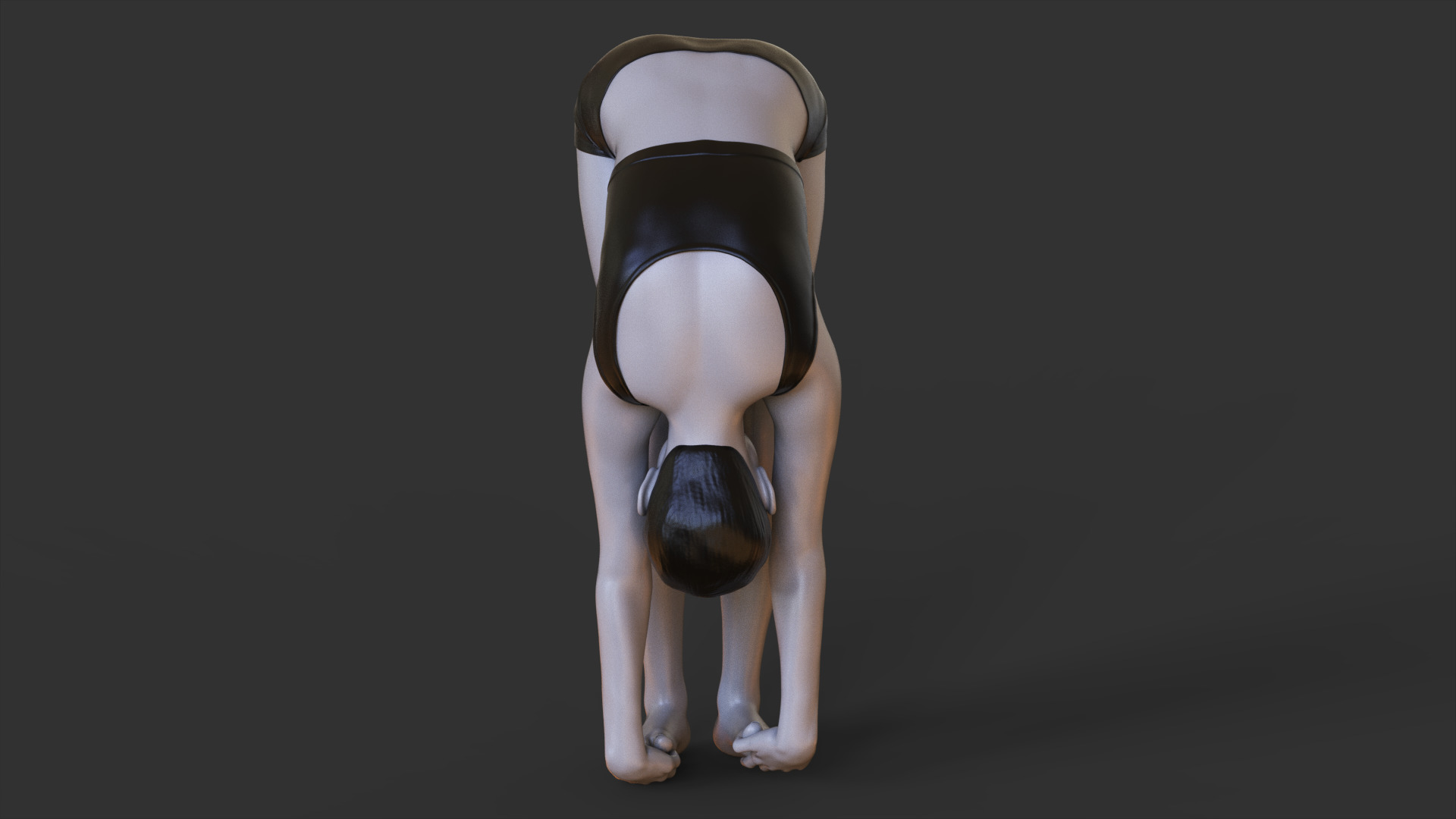 Yoga Pose - Gorilla Pose - Padahastasana 3D print model_3