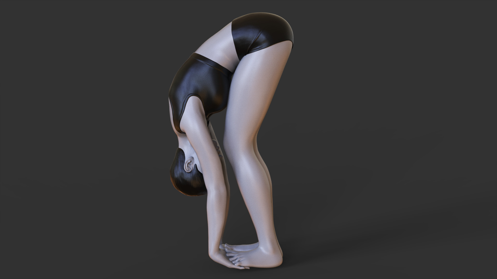 Yoga Pose - Gorilla Pose - Padahastasana 3D print model_5