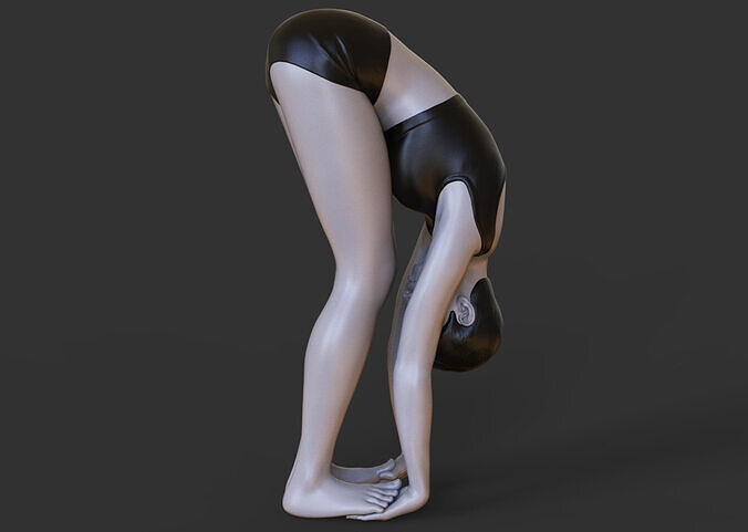 Yoga Pose - Gorilla Pose - Padahastasana 3D print model