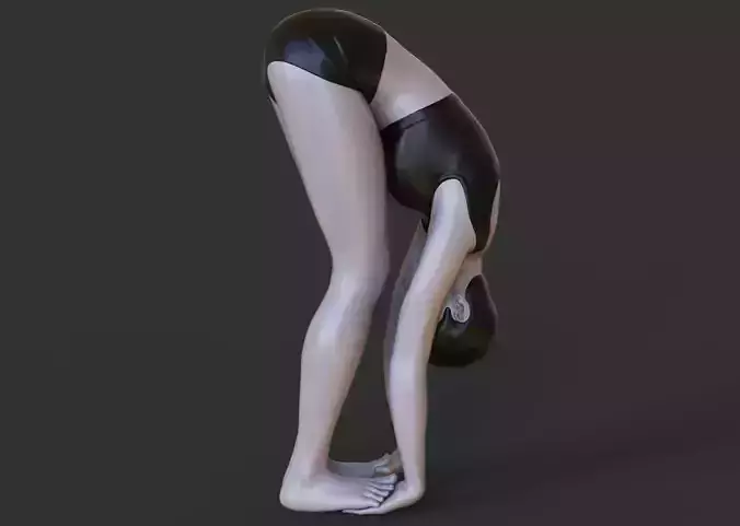 Yoga Pose - Gorilla Pose - Padahastasana 3D print model