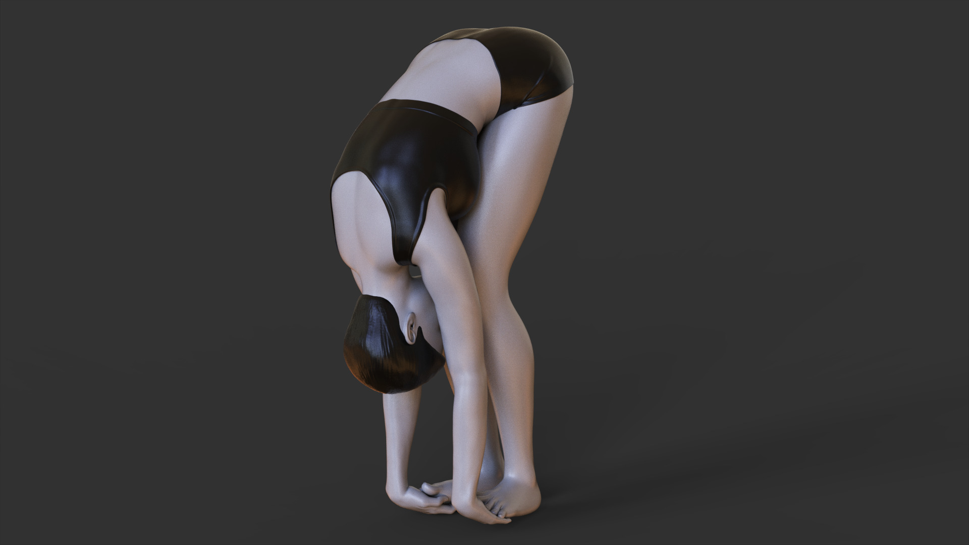 Yoga Pose - Gorilla Pose - Padahastasana 3D print model_4