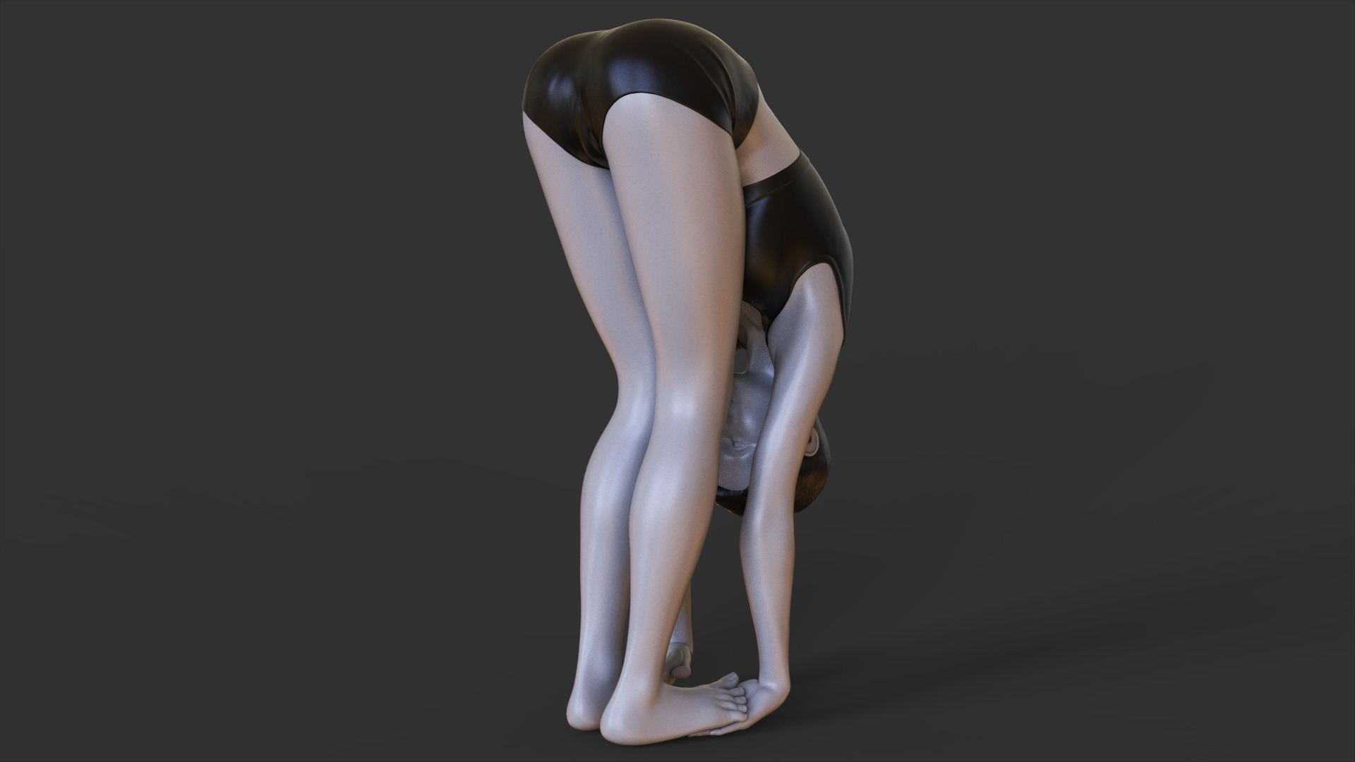 Yoga Pose - Gorilla Pose - Padahastasana 3D print model_8