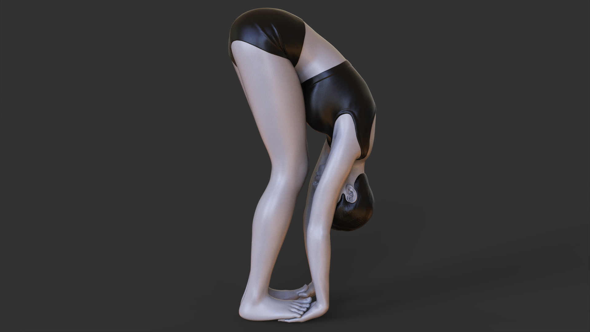 Yoga Pose - Gorilla Pose - Padahastasana 3D print model_9
