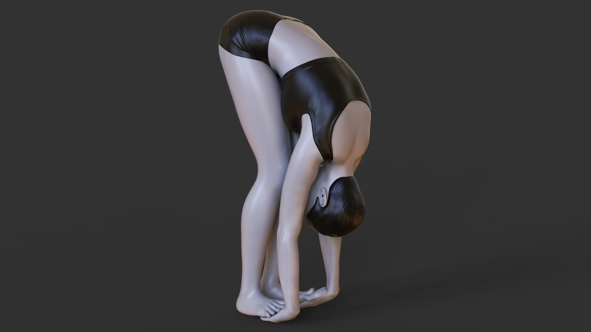 Yoga Pose - Gorilla Pose - Padahastasana 3D print model_2