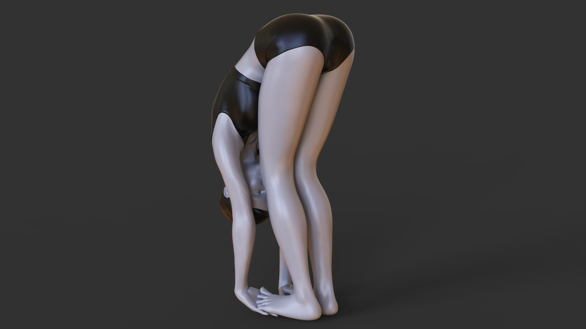 Yoga Pose - Gorilla Pose - Padahastasana 3D print model_6