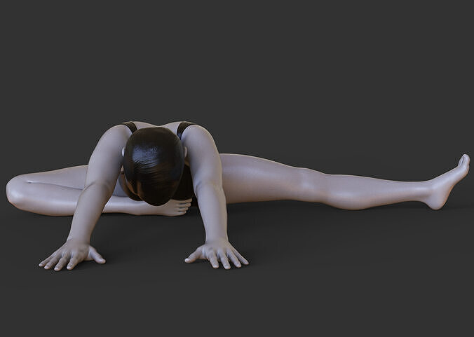 Yoga Pose - Half butterfly Pose 3D print model