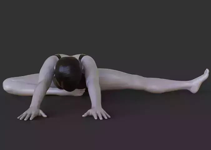 Yoga Pose - Half butterfly Pose 3D print model