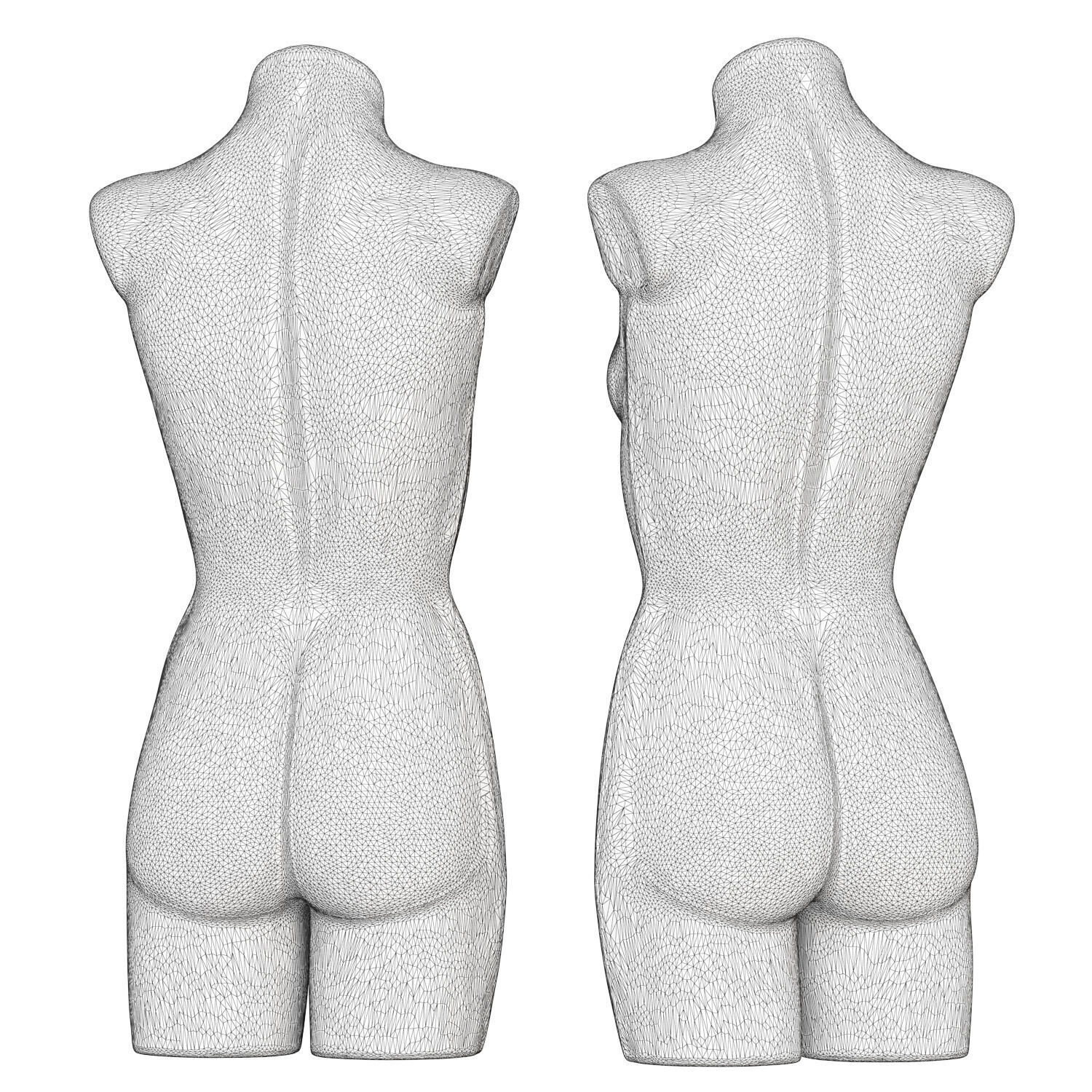 Female demonstration mannequin 3D model_6