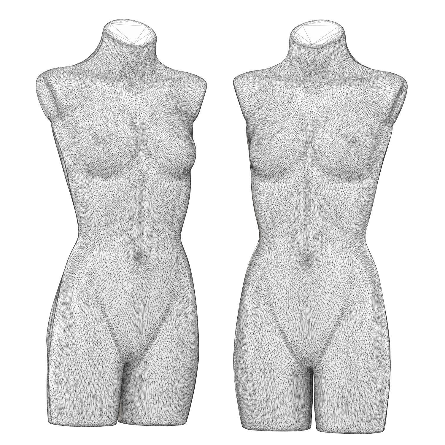 Female demonstration mannequin 3D model_5