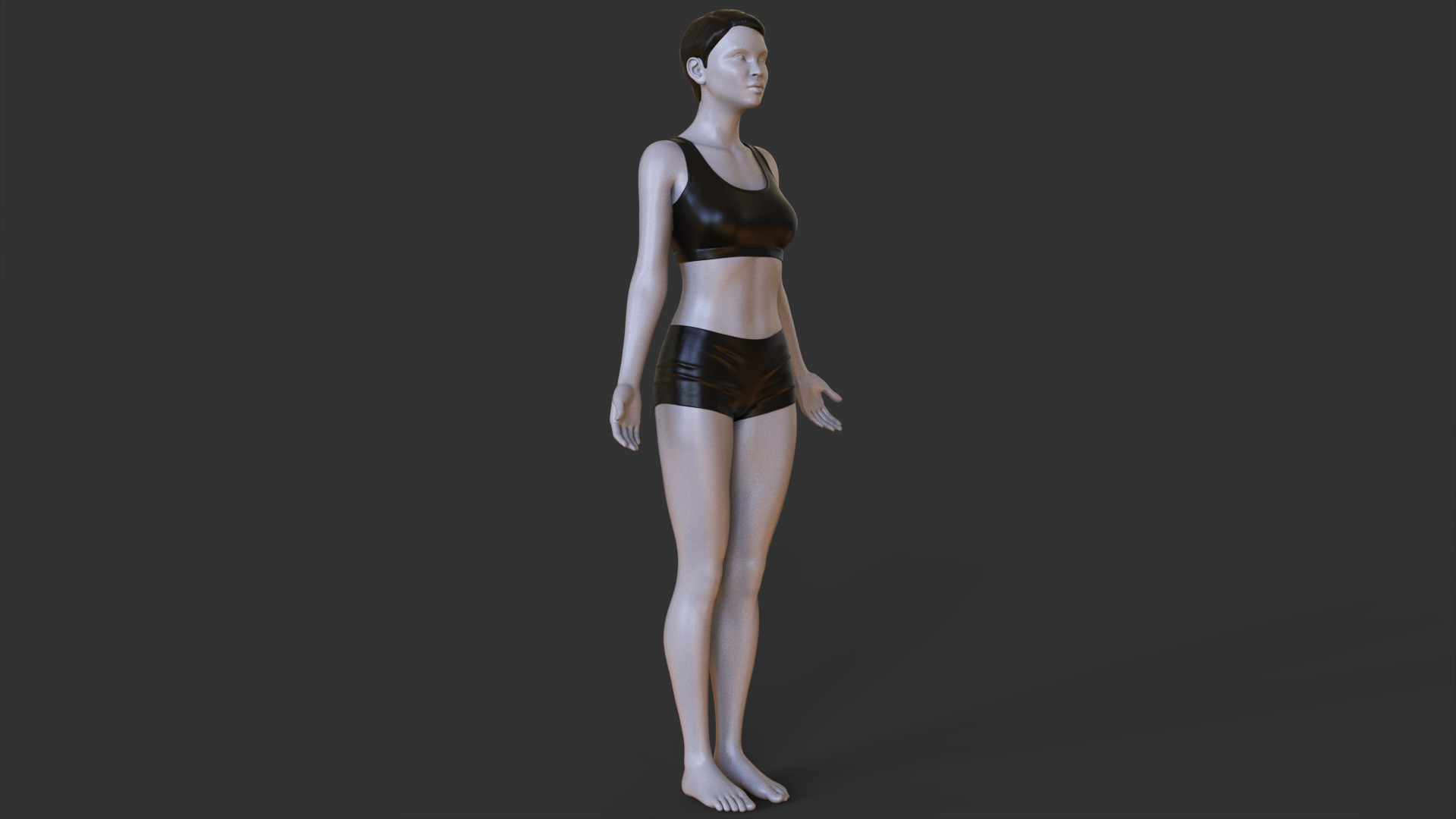 Yoga Pose - Mountain Pose - Tadasana 3D print model_8