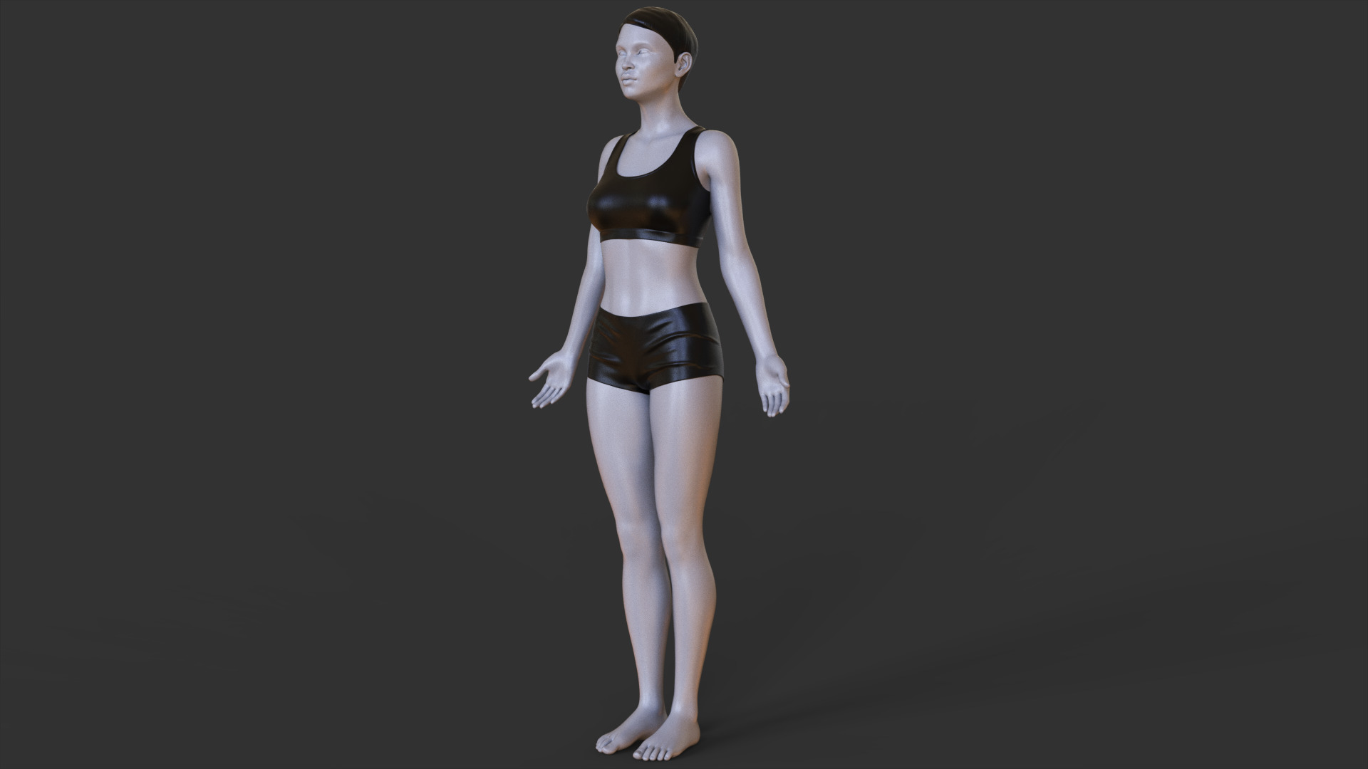 Yoga Pose - Mountain Pose - Tadasana 3D print model_2