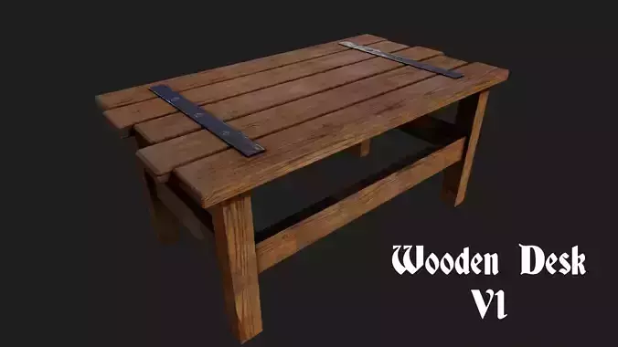 Realistic Wooden Table