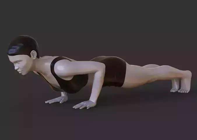 Yoga Pose - Plank pose - Chaturanga Dandasana