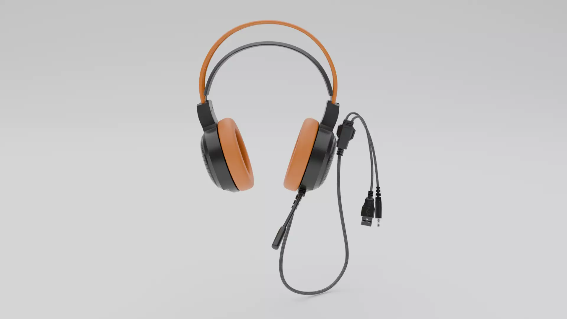 Headphone Low-poly 3D model