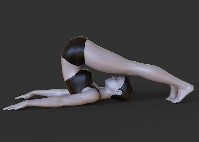 Yoga Pose - Plow Pose - Halasana 3D print model