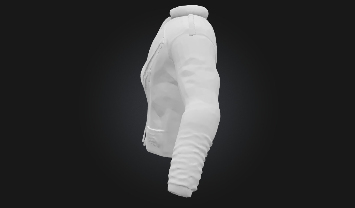 Leather Jacket Display Realistic Apparel Showcase Model 3D model_5