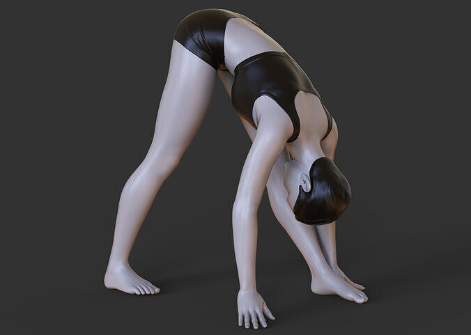 Yoga Pose - Pyramid Pose - Parsvottanasana 3D print model