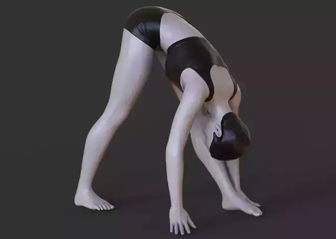 Yoga Pose - Pyramid Pose - Parsvottanasana 3D print model