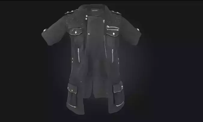 Stealth Jacket Tactical Outerwear Model for Espionage 