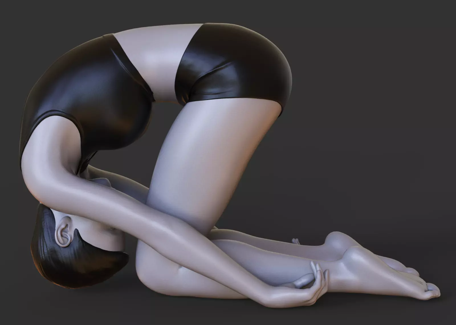 Yoga Pose - Rabbit Pose - Shashankasana 3D print model