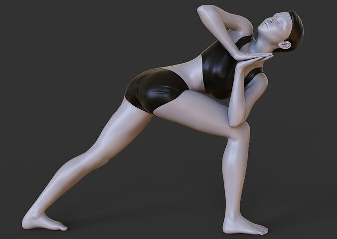 Yoga Pose - Reverse triangle pose 3D print model