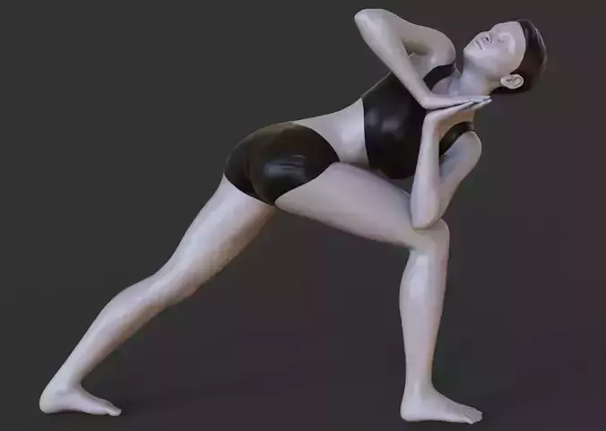 Yoga Pose - Reverse triangle pose