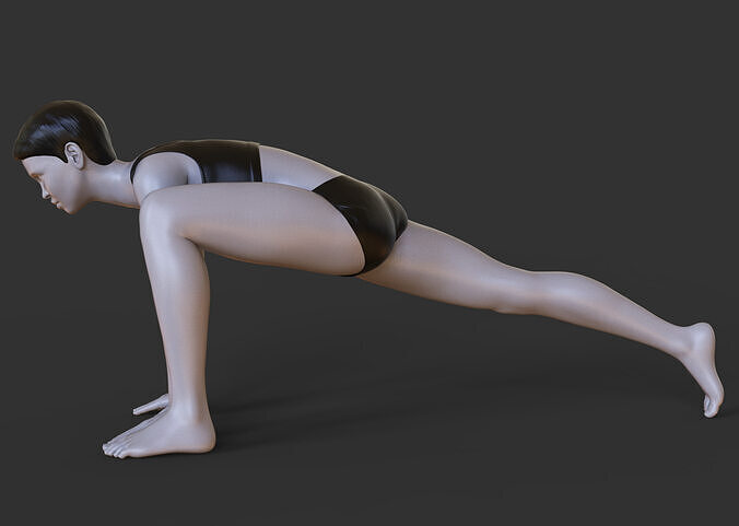 Yoga Pose - Runners Lunge 3D print model