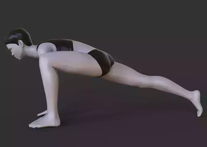 Yoga Pose - Runners Lunge 3D print model