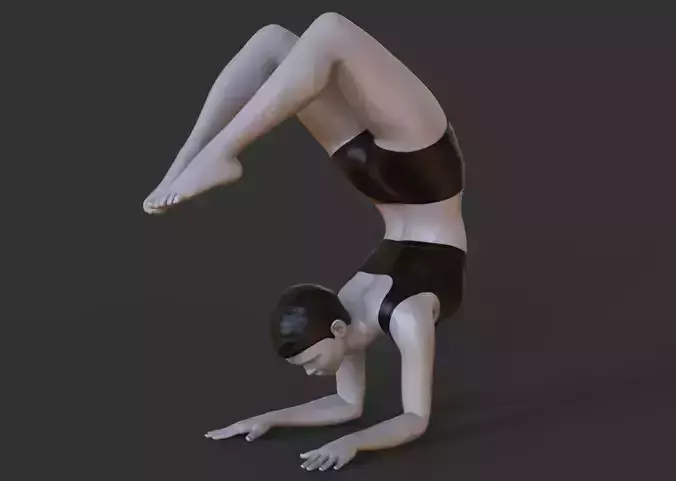 Yoga Pose - Scorpion pose - Vrischikasana 3D print model
