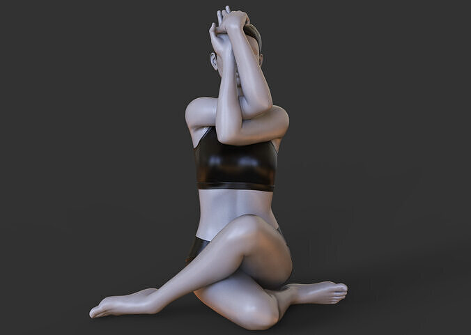 Yoga Pose - Seated Eagle Pose 3D print model