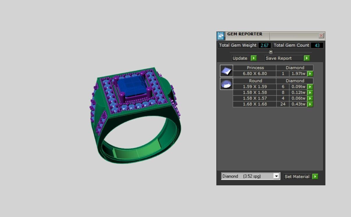 Men Rings 3D print model_3