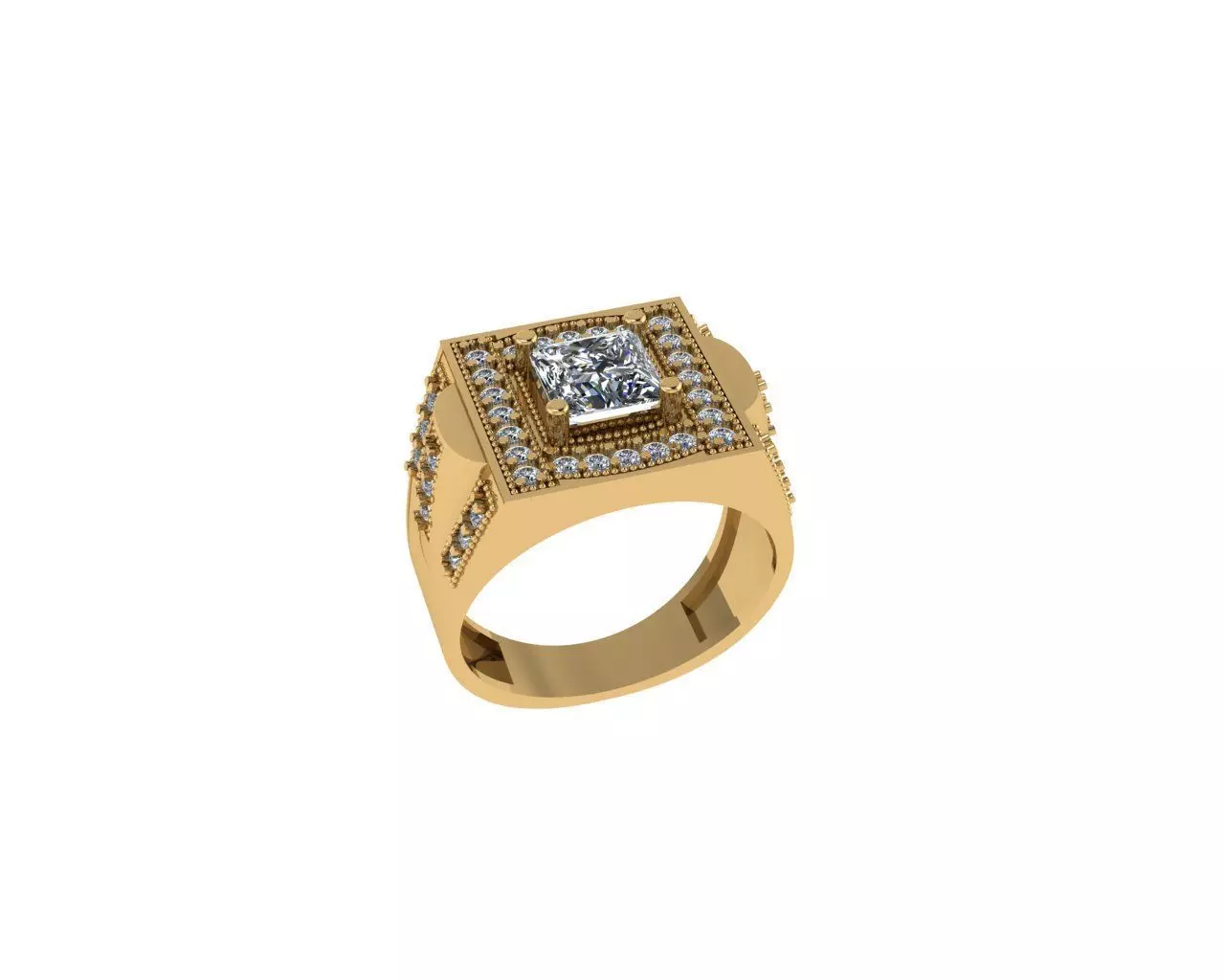 Men Rings 3D print model_0