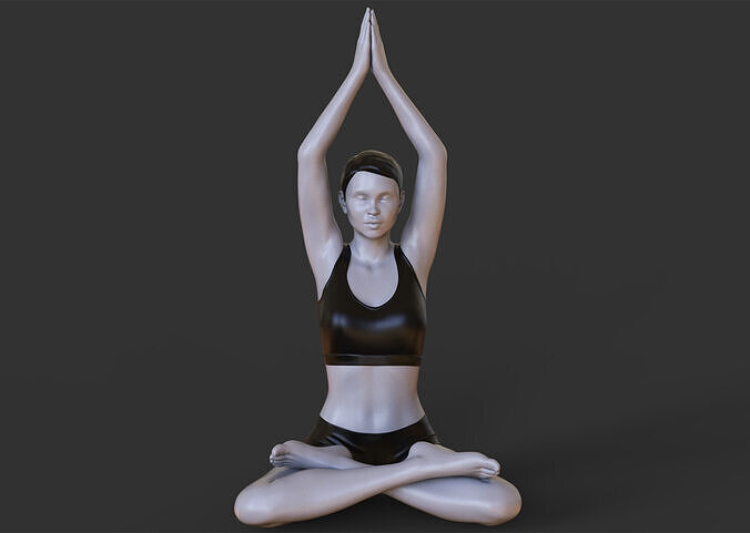 Yoga Pose - Seated Mountain Pose 3D print model
