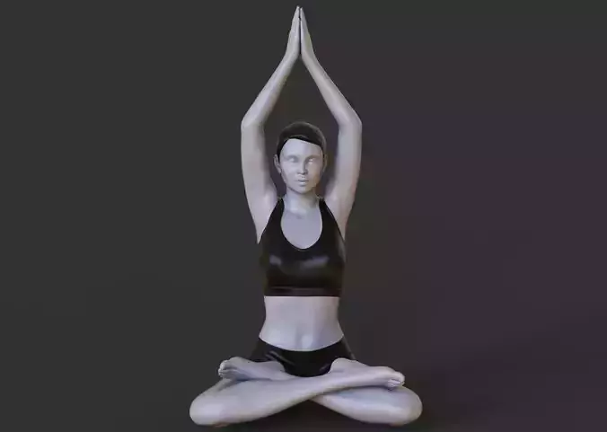 Yoga Pose - Seated Mountain Pose 3D print model