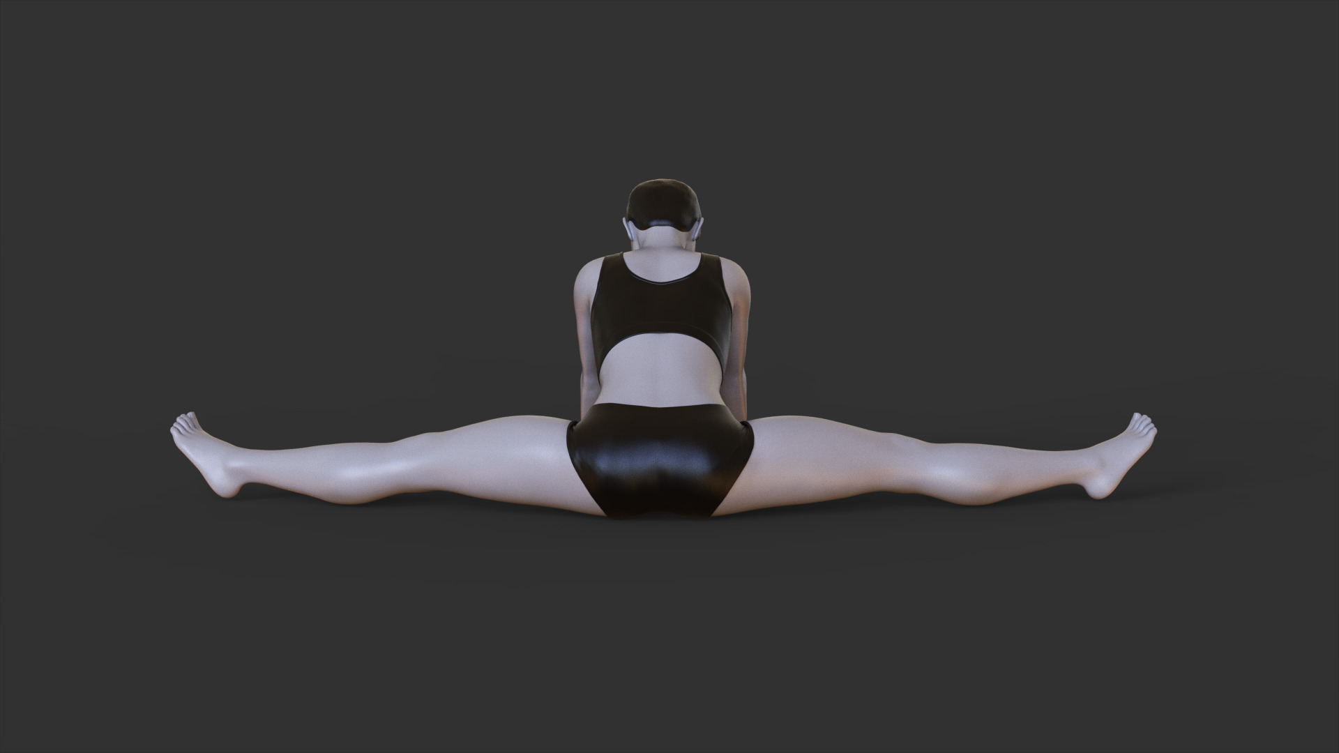Yoga Pose - Seated Straddle Pose - Upavistha Konasana 3D print model_5