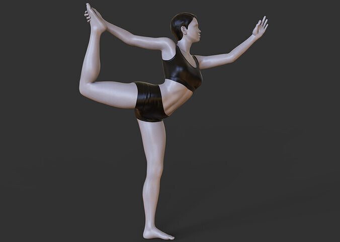 Yoga Pose - Standing bow 3D print model