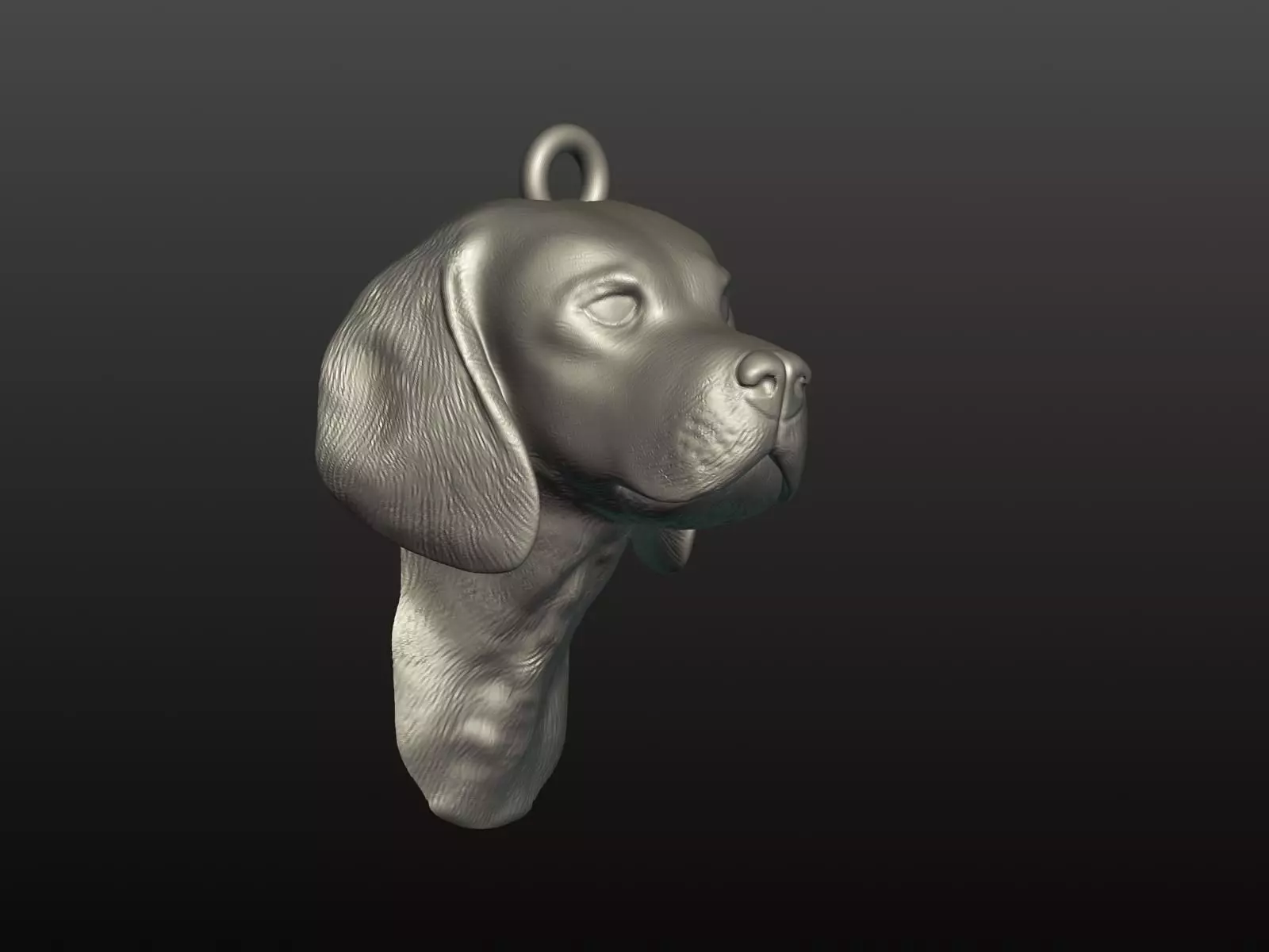 Beagle Dog STL - 3D Figure Keychain 3D print model_0
