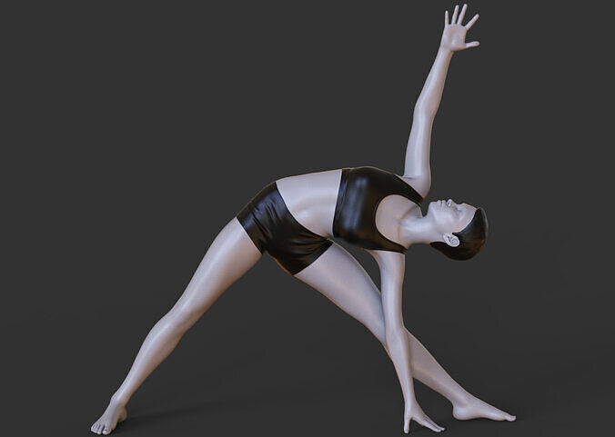 Yoga Pose - Triangle Pose 3D print model