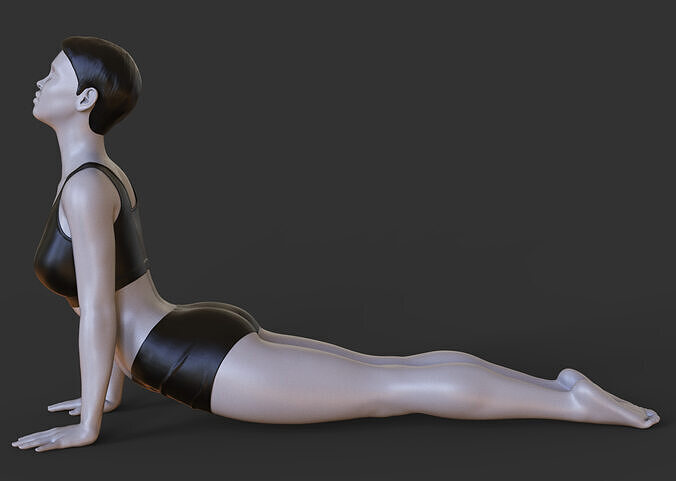 Yoga Pose -  Urdhva Mukha Svanasana 3D print model
