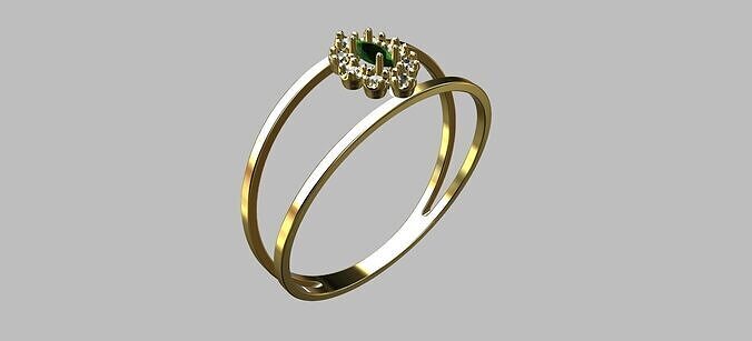 Navete Ring 3D print model