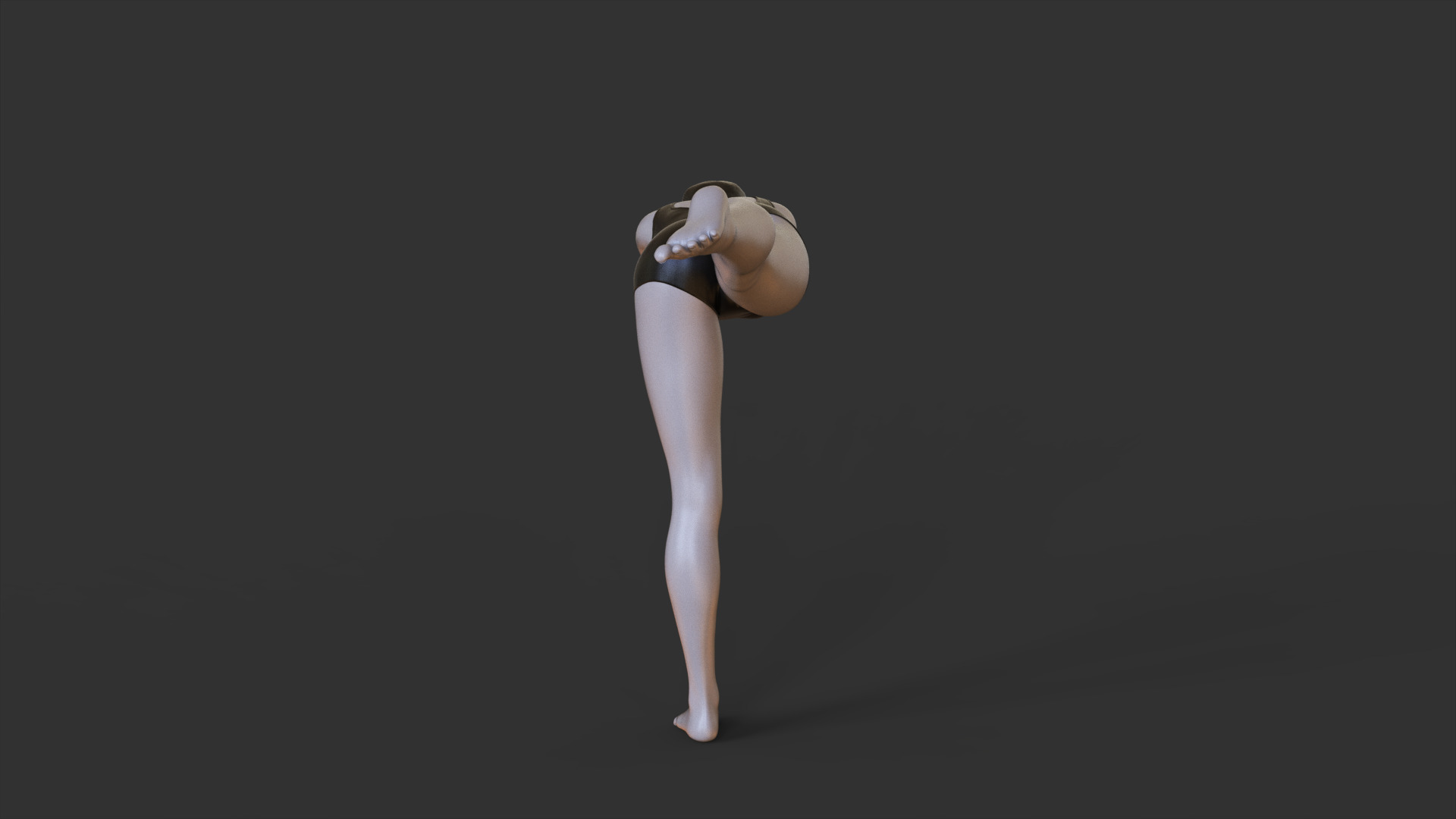 Yoga Pose - Warrior 3 Pose - Virabhadrasana 3D print model_3